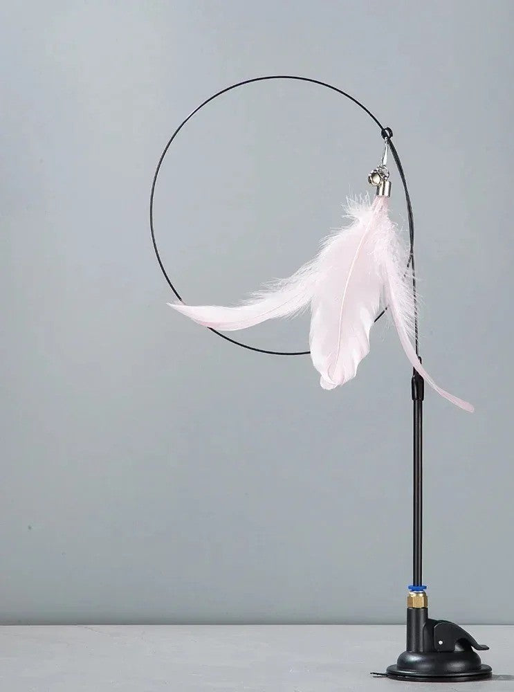 CAT TEASER POLE WITH FEATHER