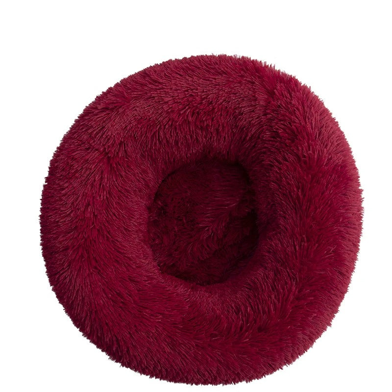 40-110CM ROUND PLUSH PET BED