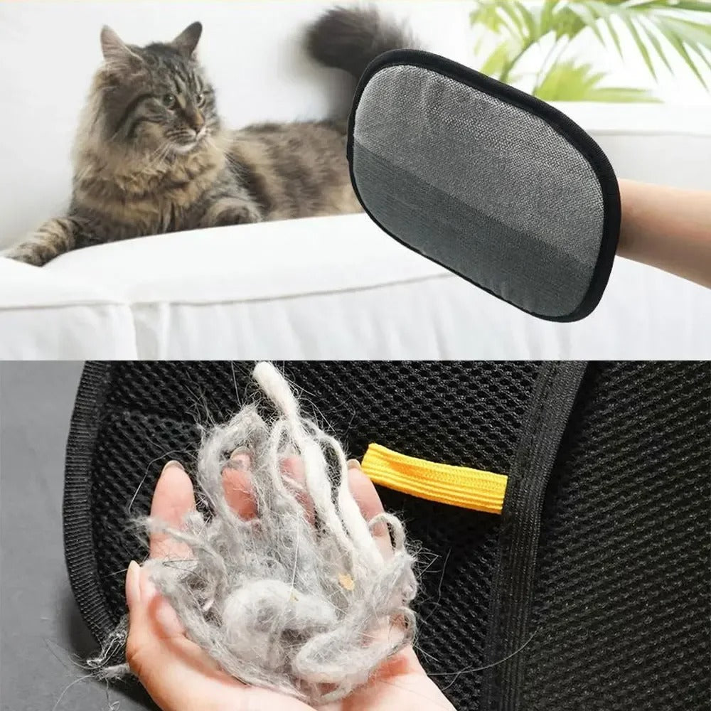 Pet hair remover glove